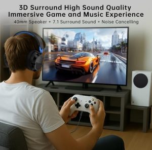 Gaming Headphones with Noise Cancelling Microphone