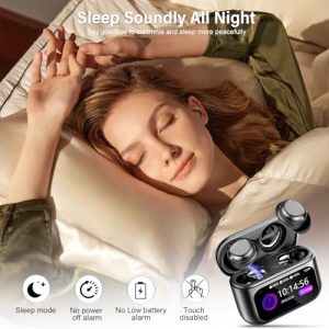 Bluetooth 5.4 Headphones In Ear with ENC Noise Cancelling Mic