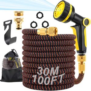 Anti-Kink Flexible Expanding Garden Water Hose with 10 Function Spray Gun