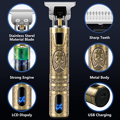 Electric Self Hair Clippers with LCD Screen