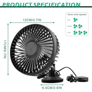 Electric Auto Cooling Fan for Dashboard & Windshield