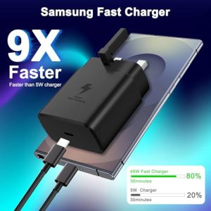 USB C Super Fast Charger with 2M Usbc to Type C Cable Charger Plug Charging