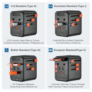 Travel Plug UK to World with Dual 10A Fuses