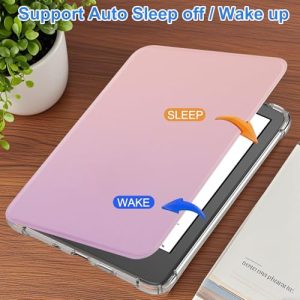Ultra Clear Soft Flexible Transparent TPU Back Cover Light Shell with Auto Wake/Sleep for Kindle 2024/2022 11th Gen.