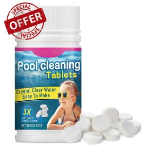 100PCS Multifunctional Chlorine Tablets for Swimming Pools