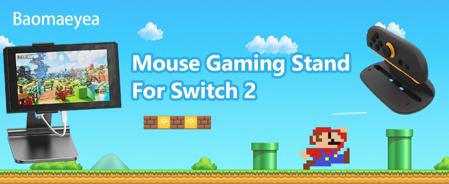 2PCS Gaming Controller Mouse Holder for Nintndos Switch 2