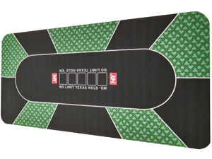 m.y premium poker mat flat on a white background