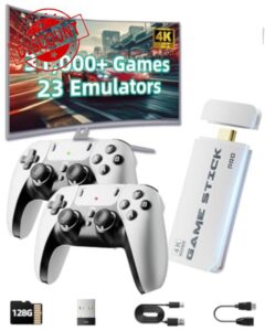 XYELLOWICON 2025 Retro Game Console 4K HDMI with 31