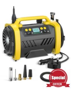 E-SMARTER Tyre Inflator Air Compressor 12V DC