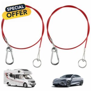 2 PCS Caravan Trailer Breakaway Cable