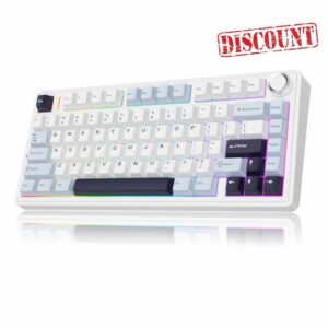 MechLands AULA F75 PRO 75% Mechanical Custom Creamy Keyboard