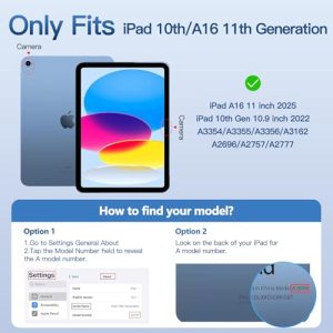 Magnetic Detachable Cover with Pencil Holder for iPad 11/10 Gen