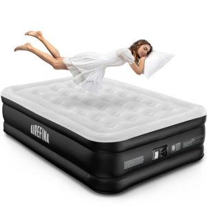 Inflatable Air Mattress in 3 Mins Self-Inflation/Deflation