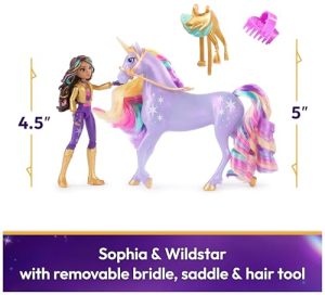 Sophia & Wildstar Set with 2 Riding Accessories and Hair Styling Tool