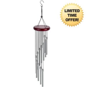 Metal Garden Wind Chimes - Decorative with 12 Aluminum Alloy Tubes