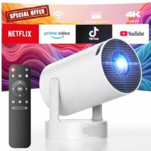 Mini Projector 4K with WiFi and Bluetooth