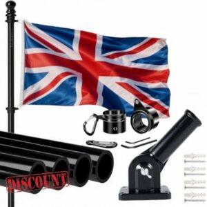 Union Jack Flag with Pole