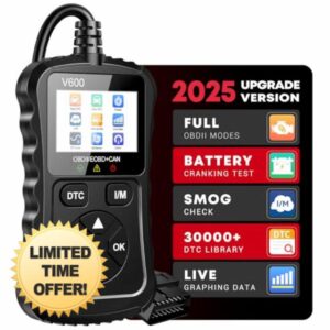 OBD2 Scanner Car Code Reader Support Voltage Test Plug and Play Fixd Car Diagnostic Tool Read and Clear Engine Error Codes for All OBDII Protocol Vehicles Since 1996