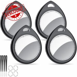 QCOQ® Air Locator Tags 4 Pack Black