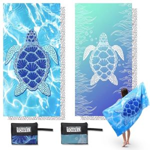 180 × 90 cm Quick Dry Beach Towel with Double Side Print