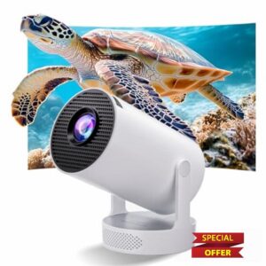 Smart Mini Projector – 1080P Full HD with 4K Support