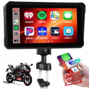 Motorcycle Carplay Screen with Bluetooth