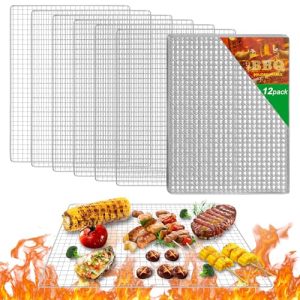 12 Pack Mesh Grill Grate Replacement