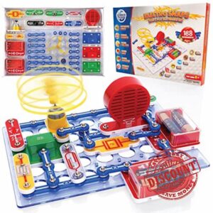 Science Kidz Electronics Kit - Electric Circuits - 188 - Science Experiments Set For Kids Age 5-10 - Educational STEM Toys