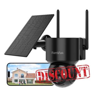 2K Solar Security Cameras Wireless Outdoor