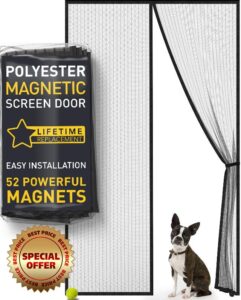 Magnetic Fly Screen Door - Heavy Duty Fine Mesh Door Fly Screen