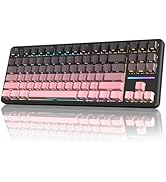 LexonElec X ATTACK SHARK X87 Wireless Mechanical Keyboard, Tri Mode-BT/2.4G/Wired, Hot-swappable ...