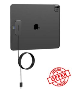 KU XIU Magnetic Wireless Charger for iPad Pro 12.9 (3rd/4th/5th/6th) & iPad Air 13 (M2/M3) ONLY