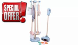 Chad Valley Wooden Cleaner Toy Se