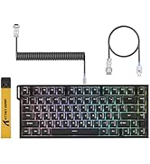 ATTACK SHARK X8 PLUS Wireless Gaming Mouse With C06 Ultra LED Cable, 55g SUPERLIGHT, Large Hand S...