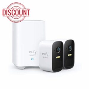 eufy Security eufyCam 2C 2-Cam Kit Security Camera Outdoor Wireless Home Security System with 180-Day Battery Life