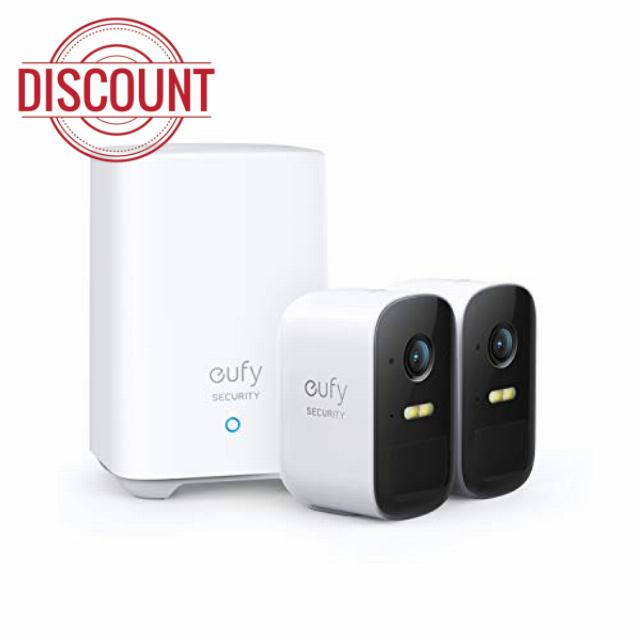 eufy Security eufyCam 2C 2-Cam Kit Security Camera Outdoor Wireless Home Security System with 180-Day Battery Life