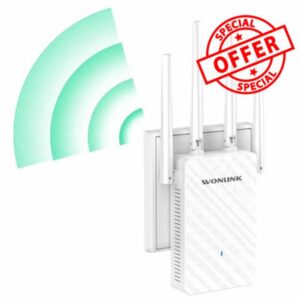 WiFi Extender Booster 1200Mbps WiFi Booster Range Extender 5GHz & 2.4GHz Dual Band WiFi Repeater Wireless Internet Booster