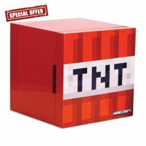 Menkind UKONiC Minecraft TNT Block Personal AC/DC 6 Can Capacity Mini Fridge