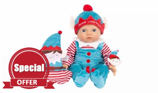 Tiny Treasures Santa's Little Helper Christmas Eve Set (Doll Sold Separately)