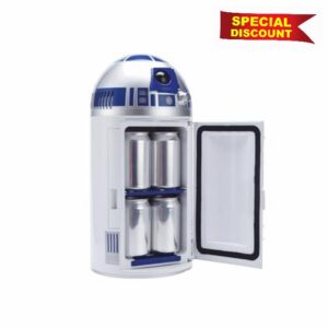 Star Wars R2-D2 Mini Fridge | 18" Portable Cooler for Drinks & Snacks | Car