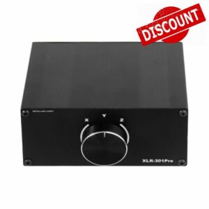 Passive XLR Music Switcher 3 In 1out or 1 In 3 Out Selector Balanced Sound Converter Studio Balance Selector Switching Gold Plate Po