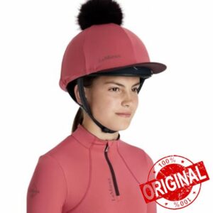LeMieux Classique Pom Horse Riding Hat Silk - Cranberry