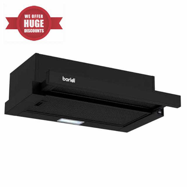 Baridi 60cm Telescopic Cooker Hood with Aluminium Filters