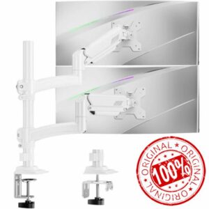 ELIVED Taller Dual Monitor Stand Long Arms for 13-32 inch Screens