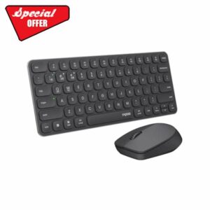 RAPOO 9010M Keyboard and Mouse Wireless- 2.4GHz/Bluetooth 5.0/4.0 Multi-Device Wireless Keyboard Mouse Combo for Windows/Mac/Linux/Chrome