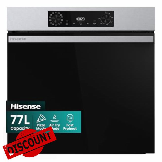 Hisense BI626PXUPUK - Built-in 77L Electric Single Oven - Stainless Steel with Fast preheat