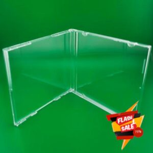RIVERMEDIA CD Jewel Cases 100 Pack – Standard Clear Album Cases Without Tray – Replacement Carton Only – Manufactured with prime resin "virgin plastic" & Japanese Moulds (19602)