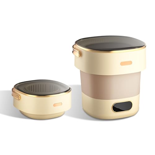16L 2KG Mini Foldable Washer and Spin Dryer With 3 Cleaning Modes