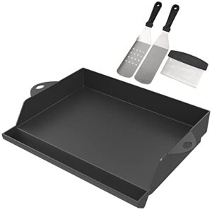 Non-Stick Enamelled Cast Iron BBQ Griddle Plate for All Gas Grills and Gas Hob Accessories