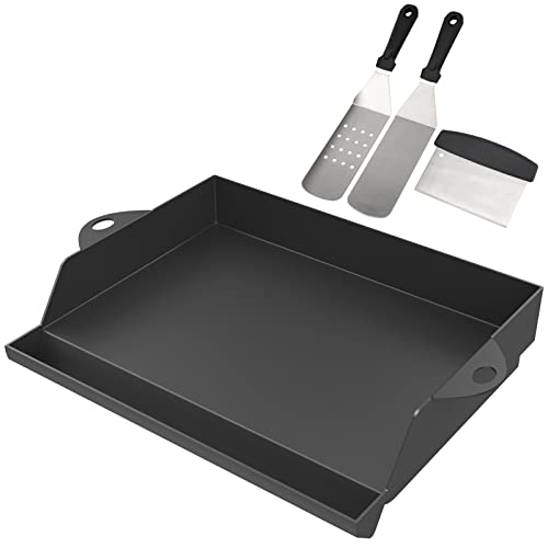 Non-Stick Enamelled Cast Iron BBQ Griddle Plate for All Gas Grills and Gas Hob Accessories